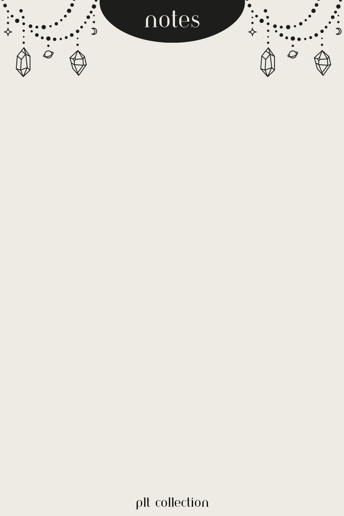 Crystal Strands Notepad