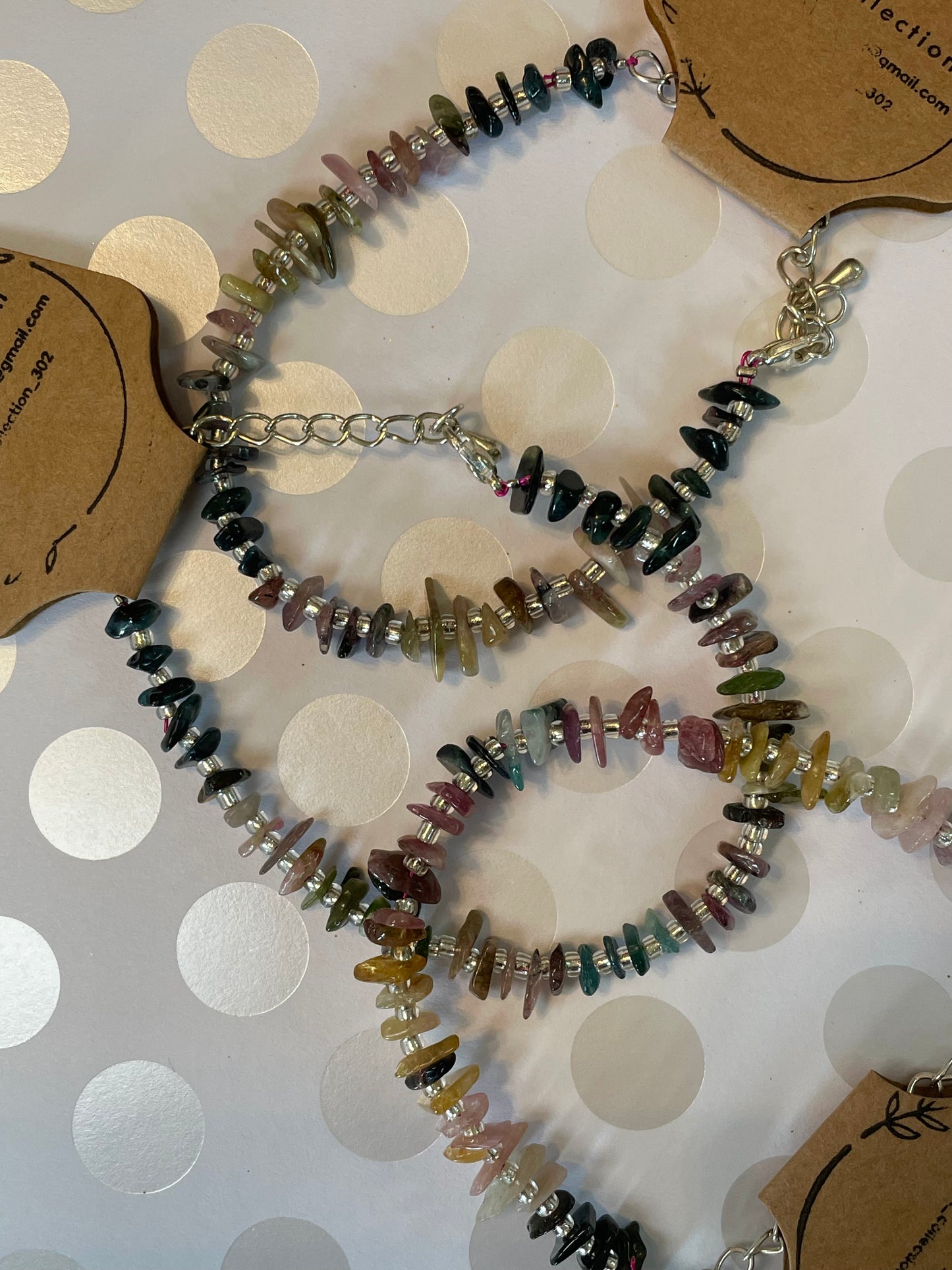 Multi-Color Tourmaline Chip Bracelet