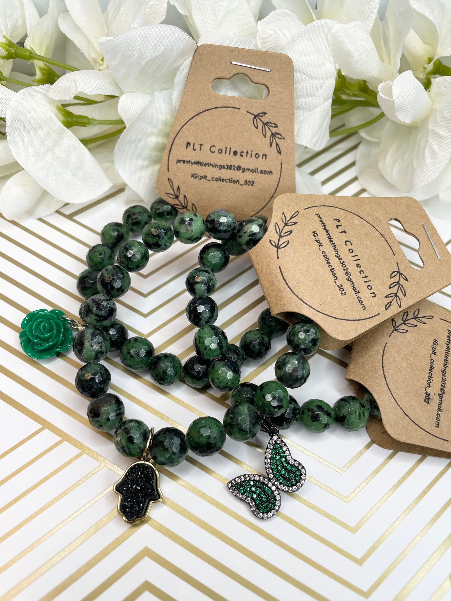 Ruby in Zoisite Bracelets