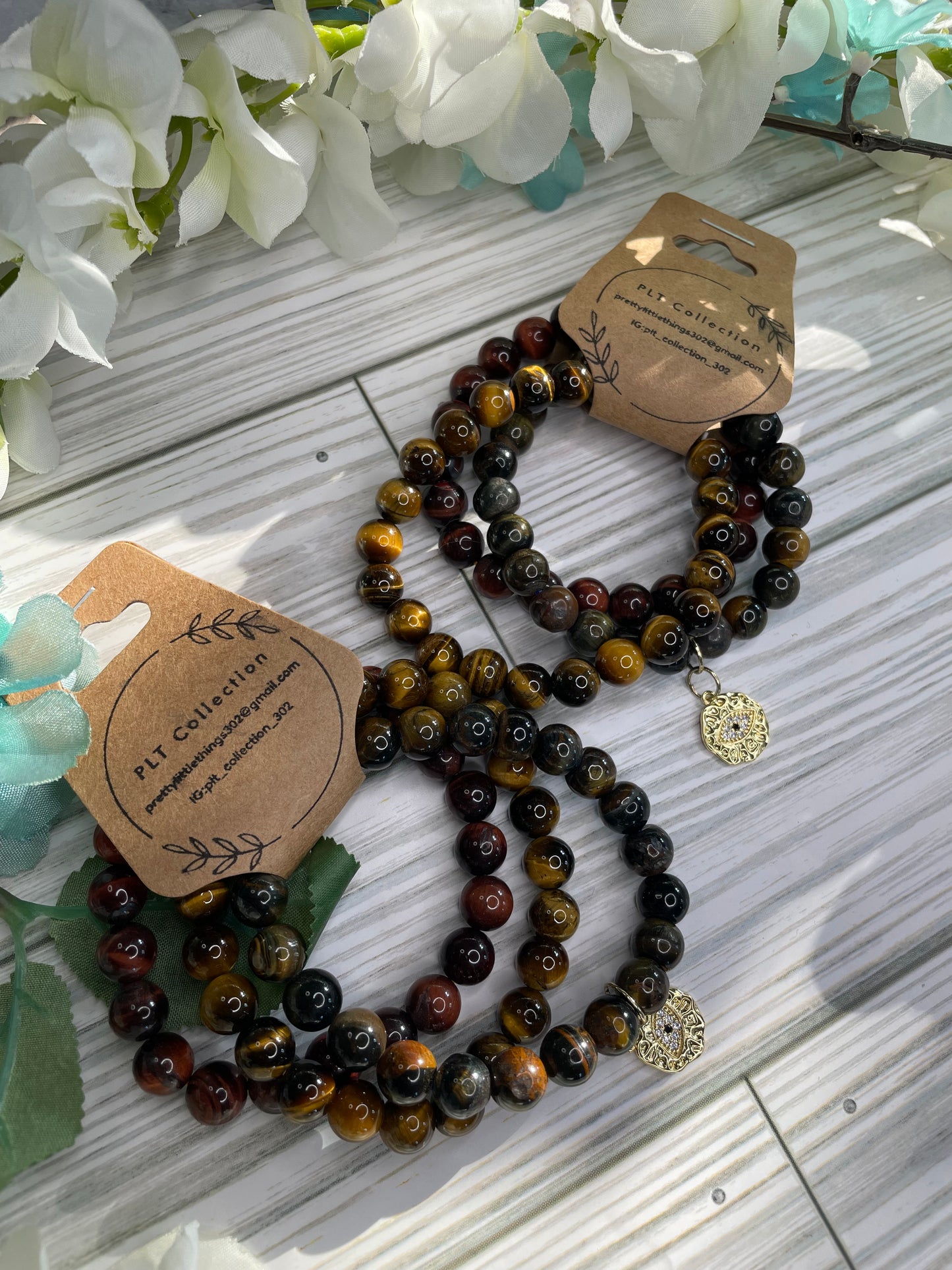 Tigers Eye Bracelet Stack