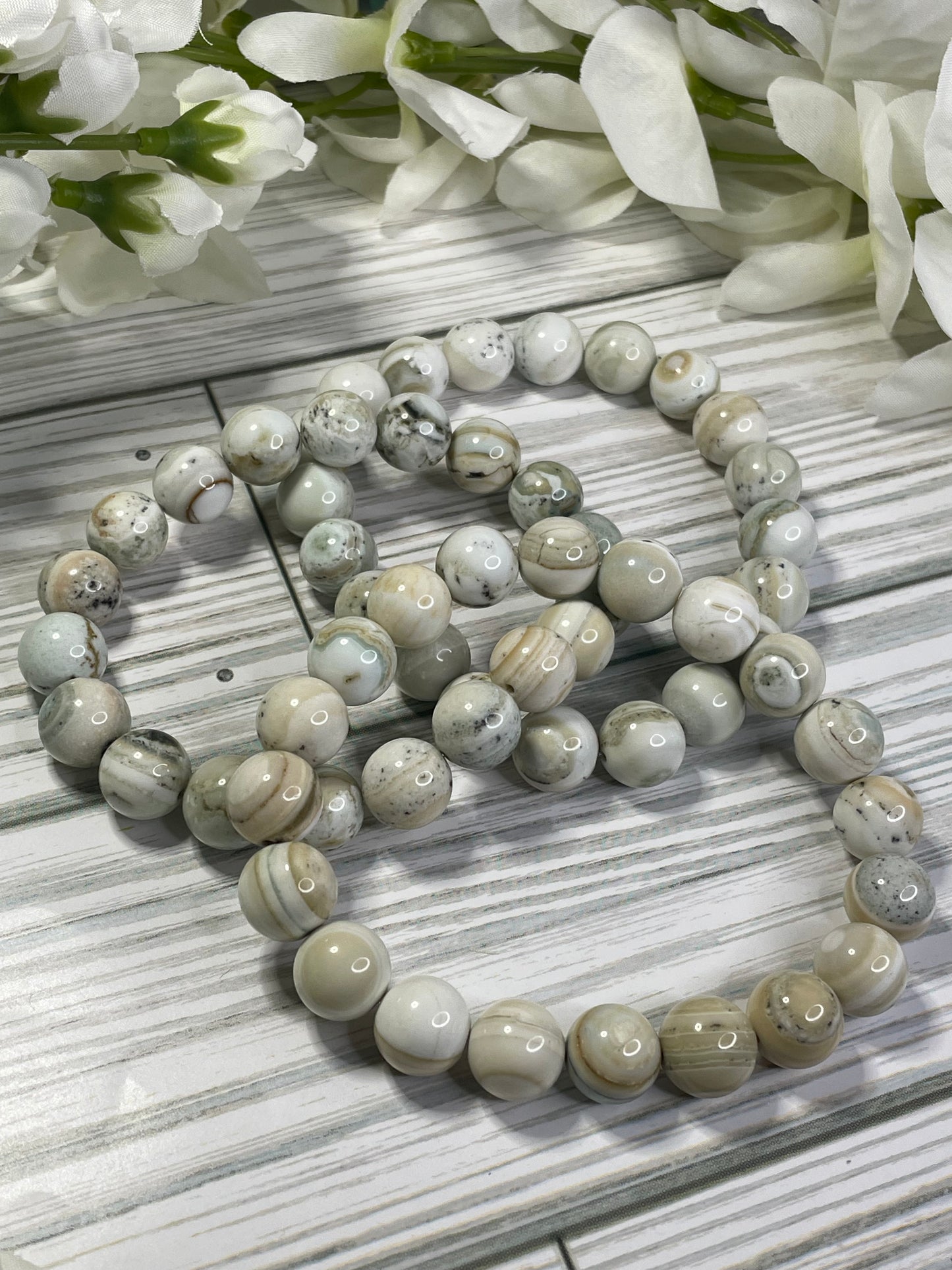 Men's Stretch Bracelets - Ocean Jasper