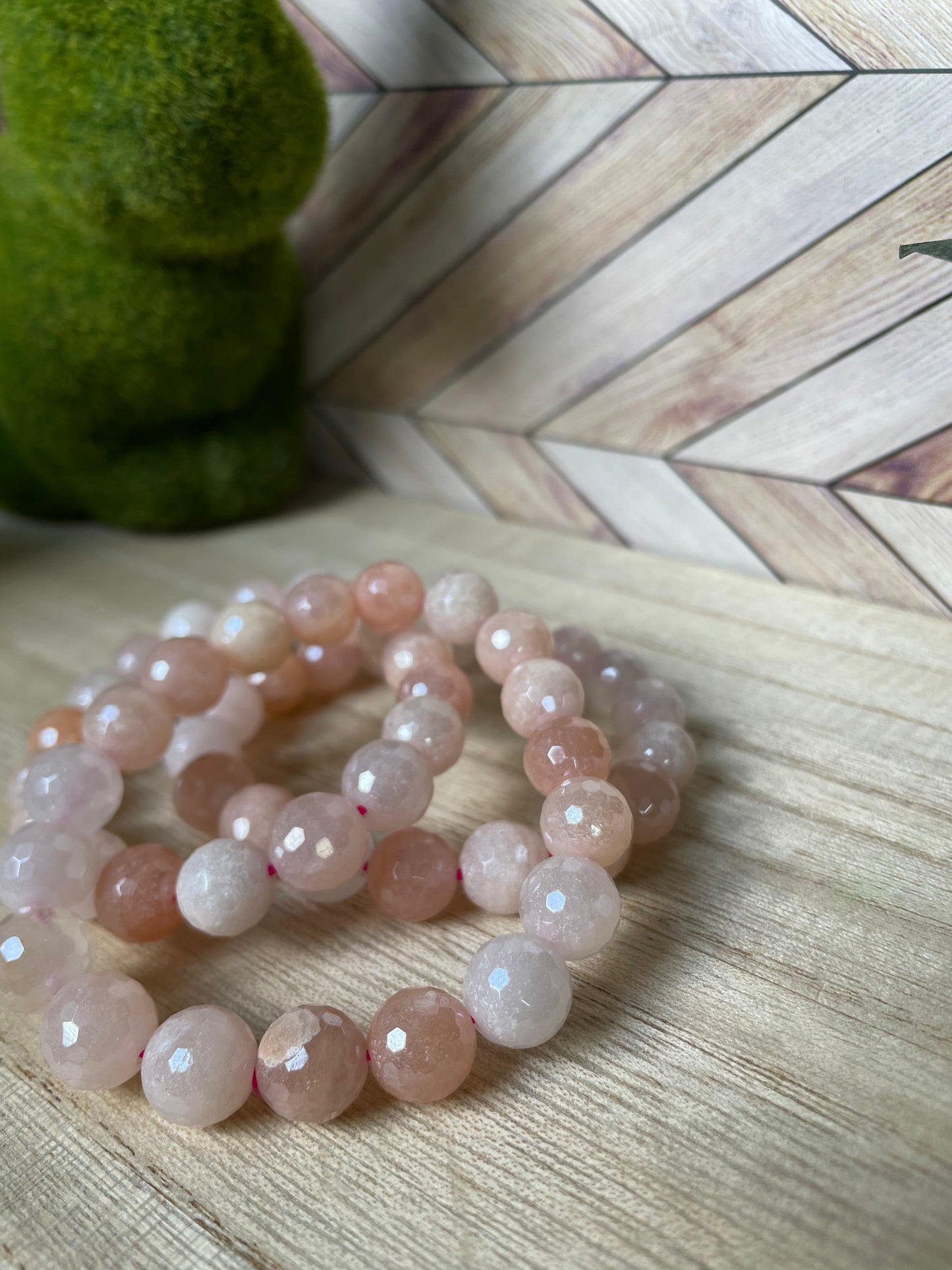 Plated Sunstone Stretch Bracelet