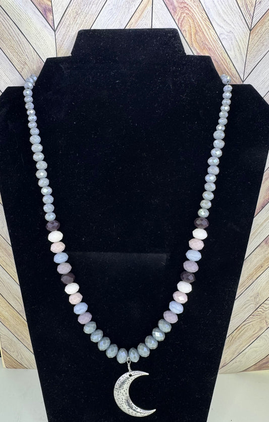 Silver Moon Necklace