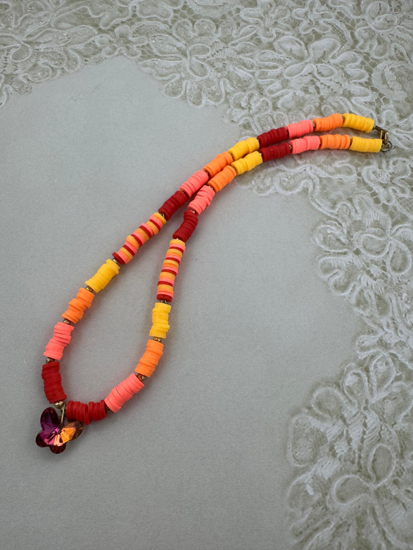 Clay Beaded Necklace