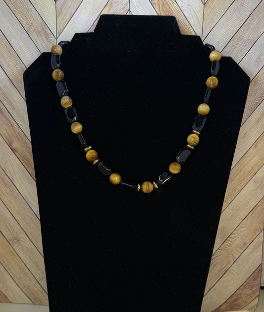 Yellow Tigers Eye Necklace