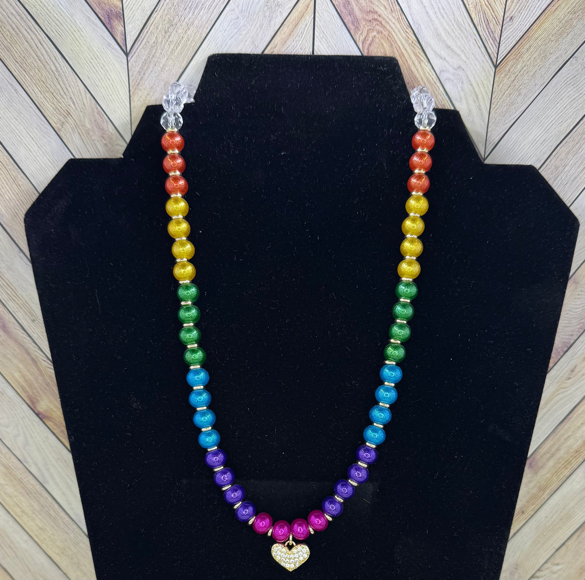 Glass Pearl Multi-Color Necklace