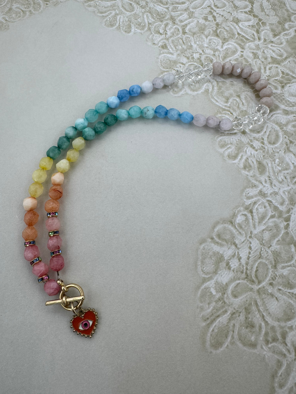 Dyed Quartz Necklace