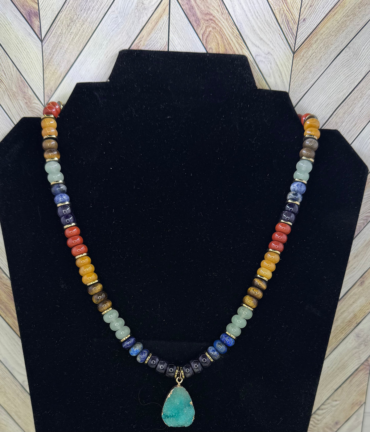 Sugar Druzy Gemstone Necklace