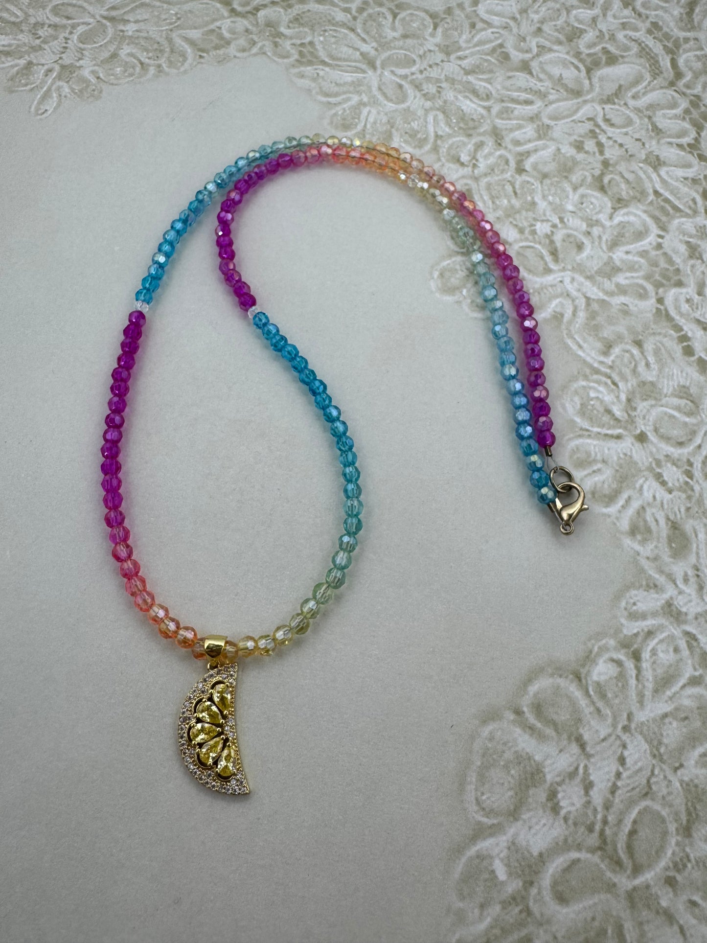 Lemon Pendant Necklace