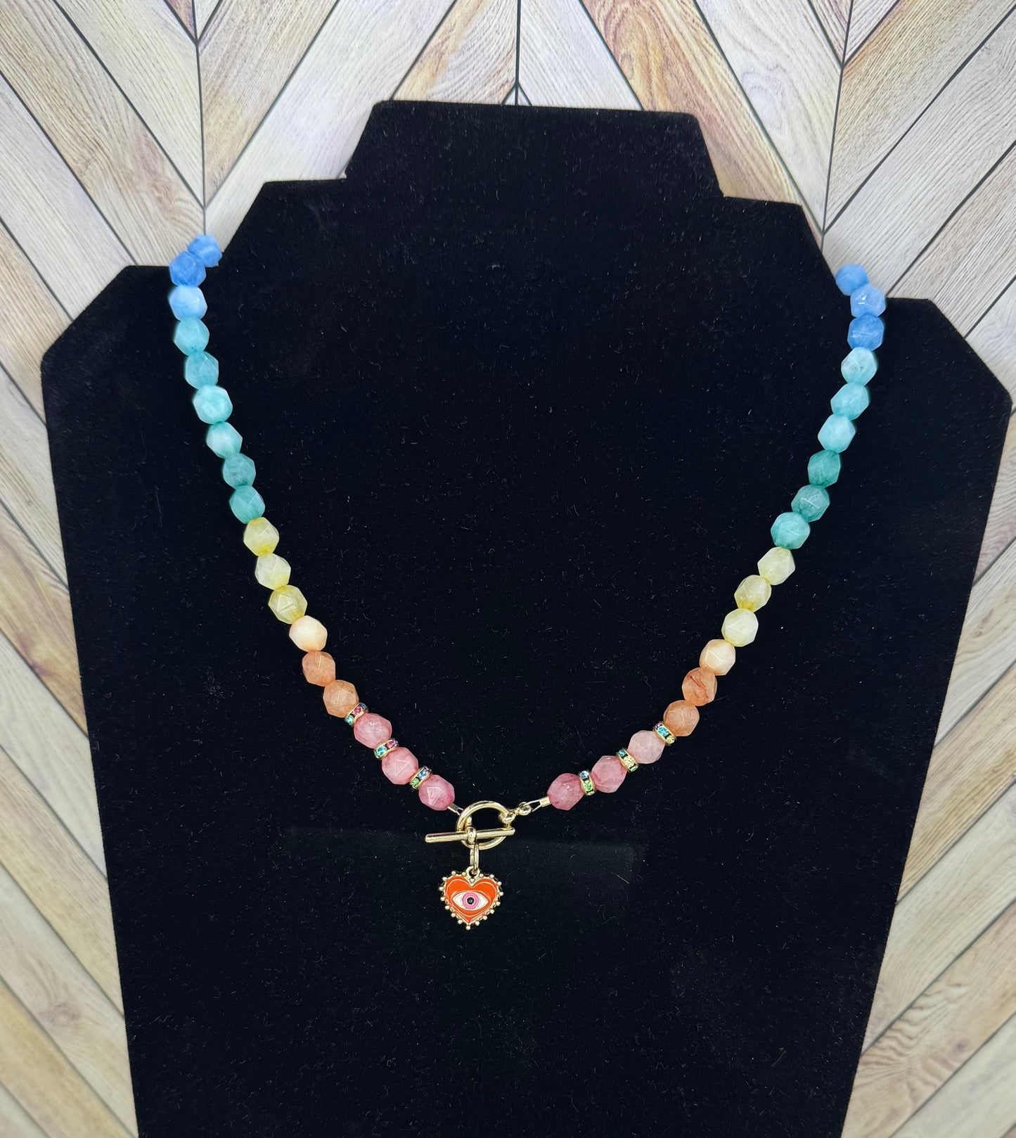 Dyed Quartz Necklace