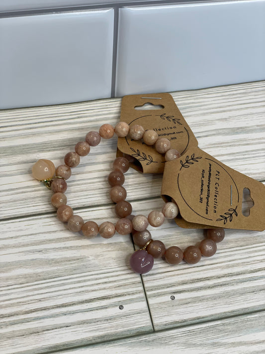 Peach Moonstone Bracelets