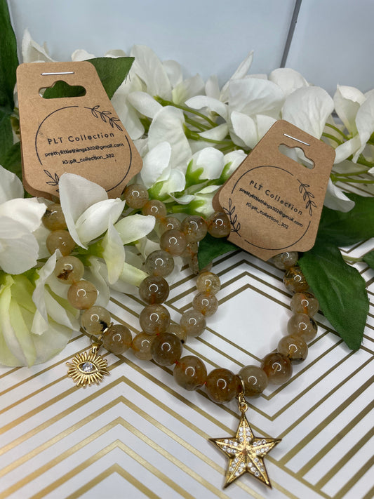 Golden Rutilated Quartz Bracelets