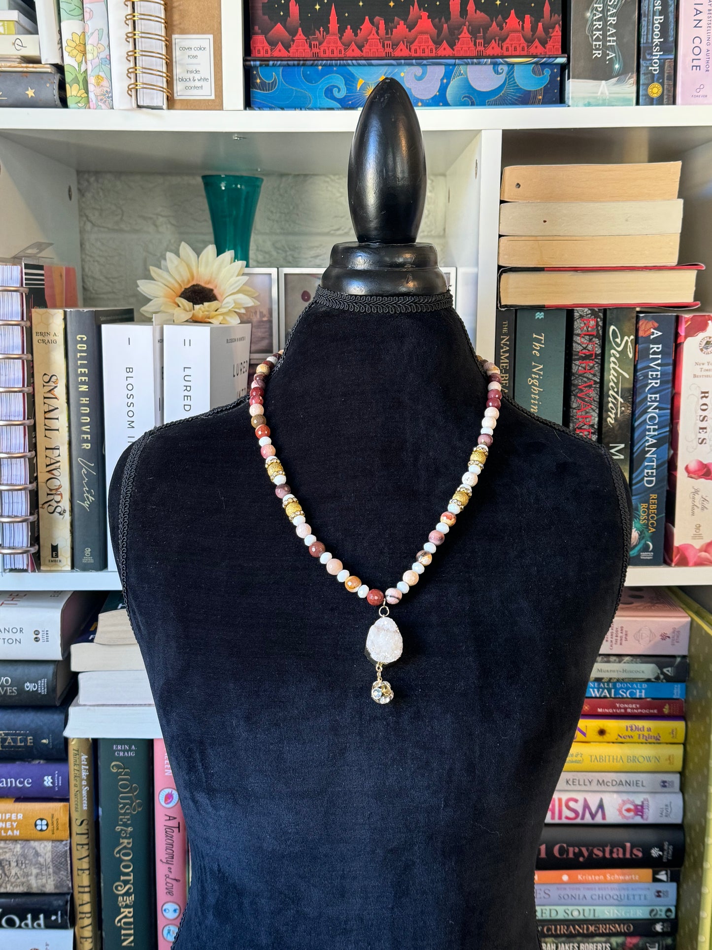 Mookaite & Quartz Necklace